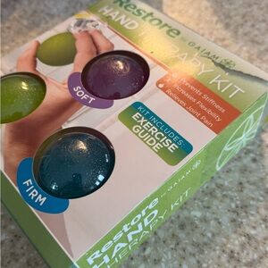 GAIAM Therapy Ball Set - Green, Purple, Blue! NEW IN BOX!